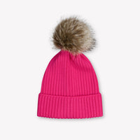 Moncler Kids Girls Hat In Fuchsia