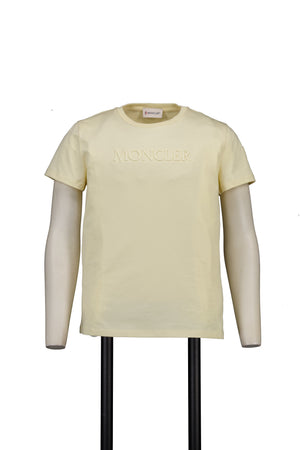 Moncler Kinder Meisjes T-Shirt In Geel