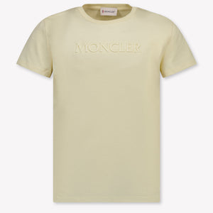 Moncler Kids Girls T-Shirt In Yellow