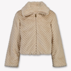 Moncler Eira Kids Girls Jackets In Light Beige