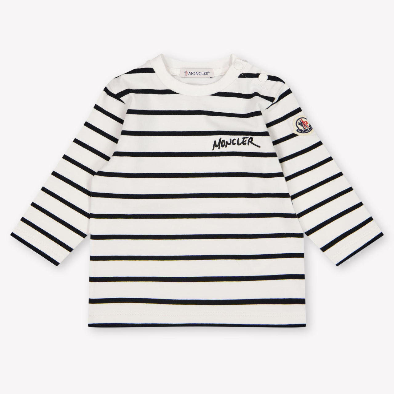 Moncler Baby Jongens T-Shirt In Zwart