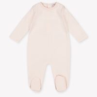 Moncler Baby Unisex Playsuit In Light Pink