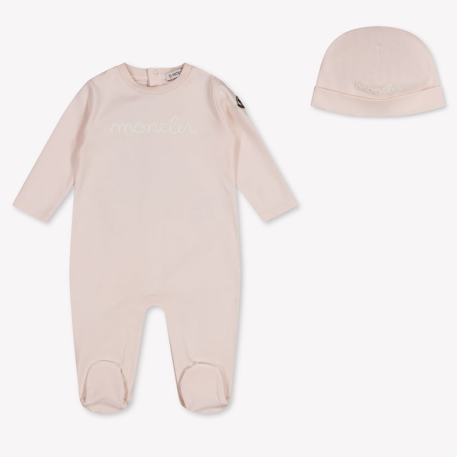 Moncler Baby Meisjes Boxpakje In Licht Roze