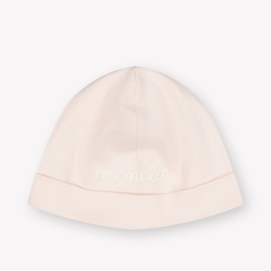 Moncler Baby Unisex Playsuit In Light Pink