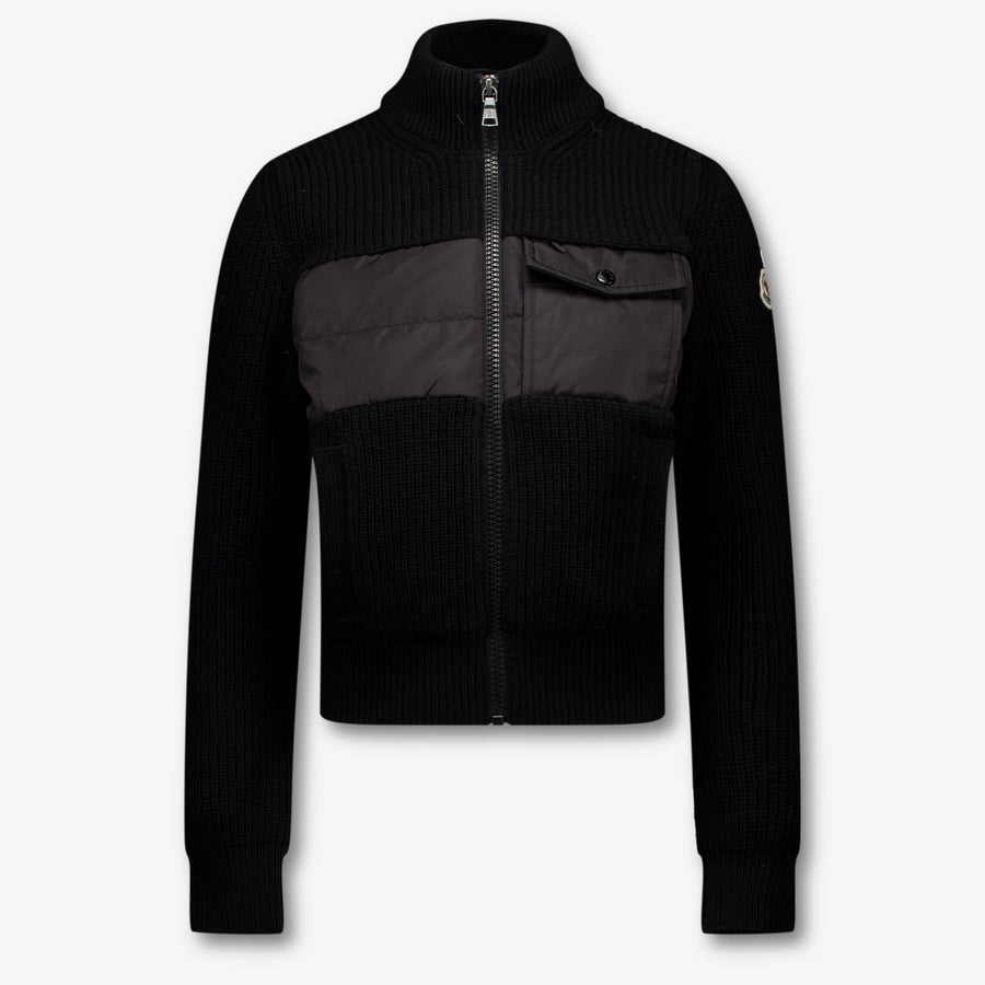 Moncler Kids Boys Cardigan In Black
