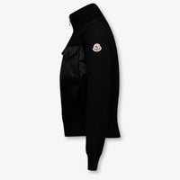 Moncler Kids Boys Cardigan In Black
