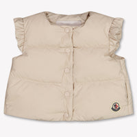 Moncler Olivia Baby Meisjes Bodywarmer In Licht Beige