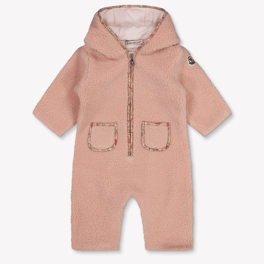 Moncler Baby Girls Romper in Light Pink