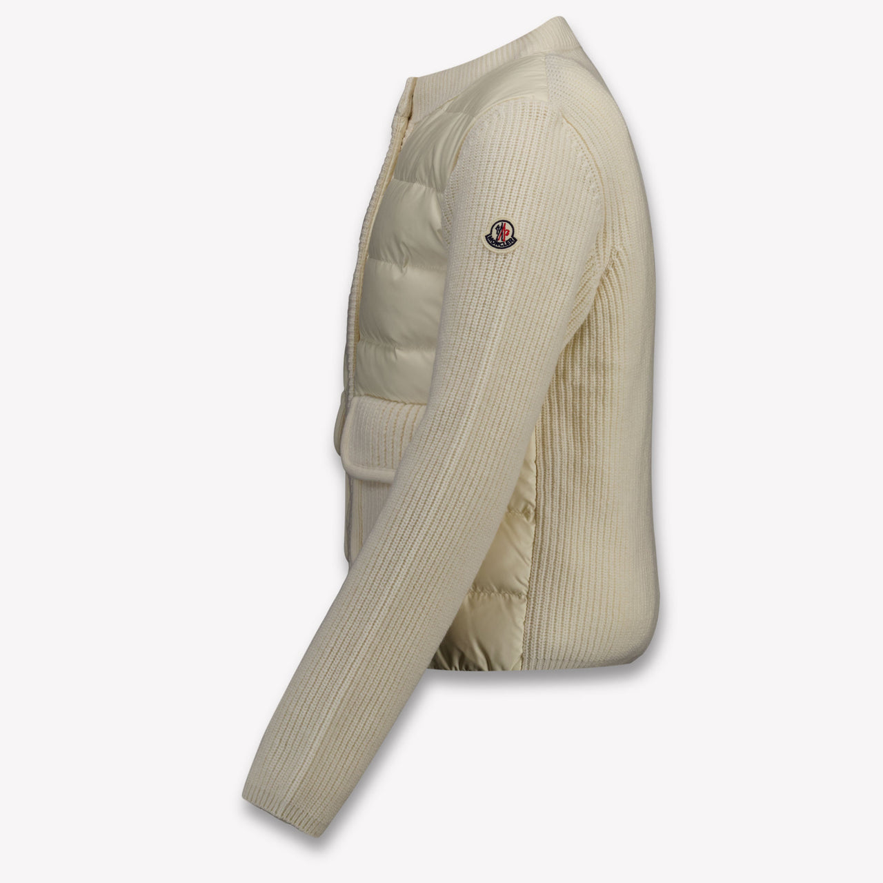 Moncler Kids Girls Cardigan In OffWhite