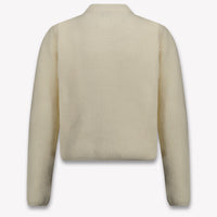 Moncler Kids Girls Cardigan In OffWhite
