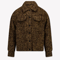 Moncler Kinder Meisjes Vest In Donker Bruin