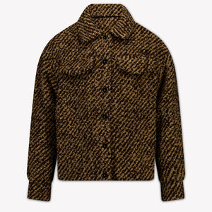 Moncler Kinder Meisjes Vest In Donker Bruin