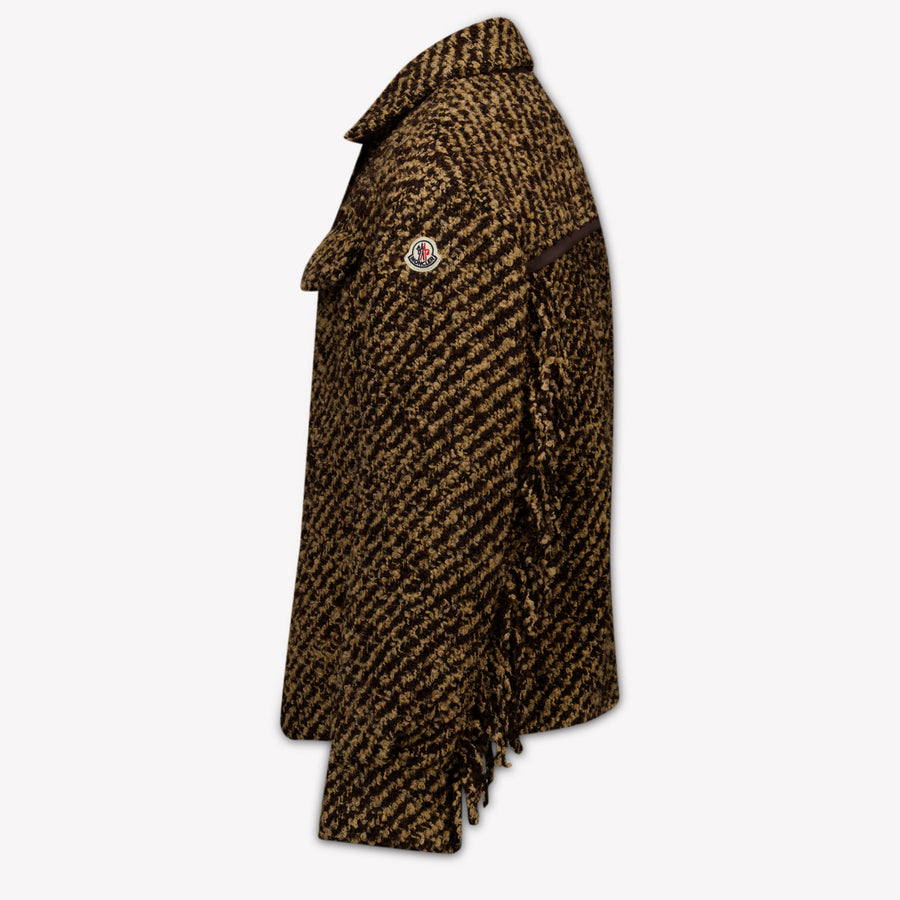 Moncler Kinder Meisjes Vest In Donker Bruin