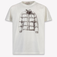 Moncler Kinder Jongens T-Shirt In Wit