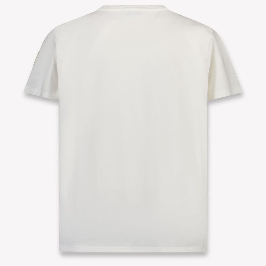Moncler Kinder Jongens T-Shirt In Wit