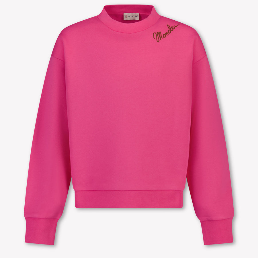 Moncler Girls Sweater in Fuchsia