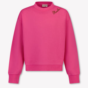 Moncler Kids Girls Sweater In Fuchsia