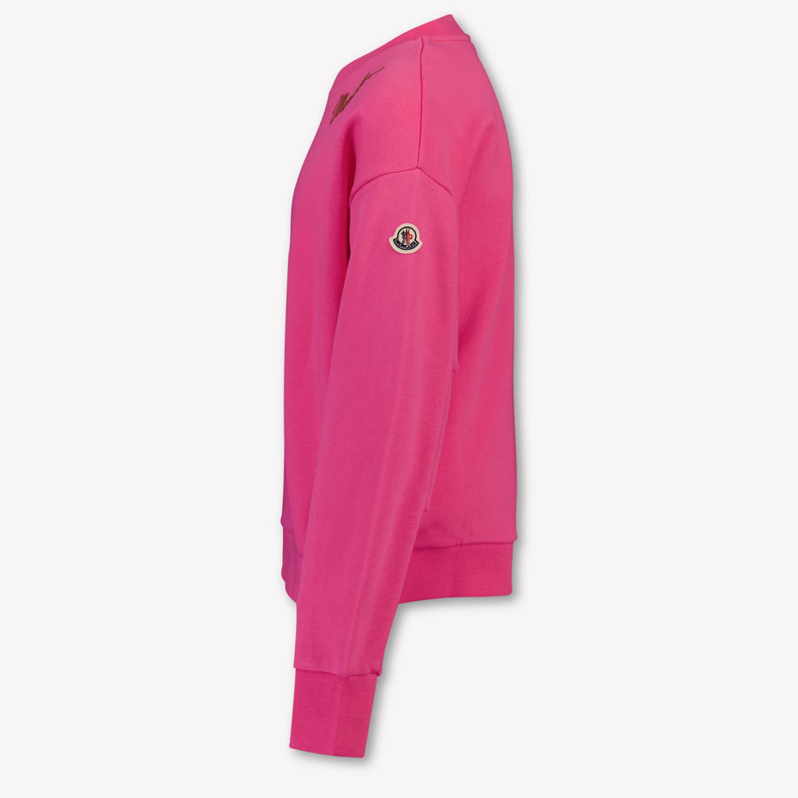 Moncler Kids Girls Sweater In Fuchsia