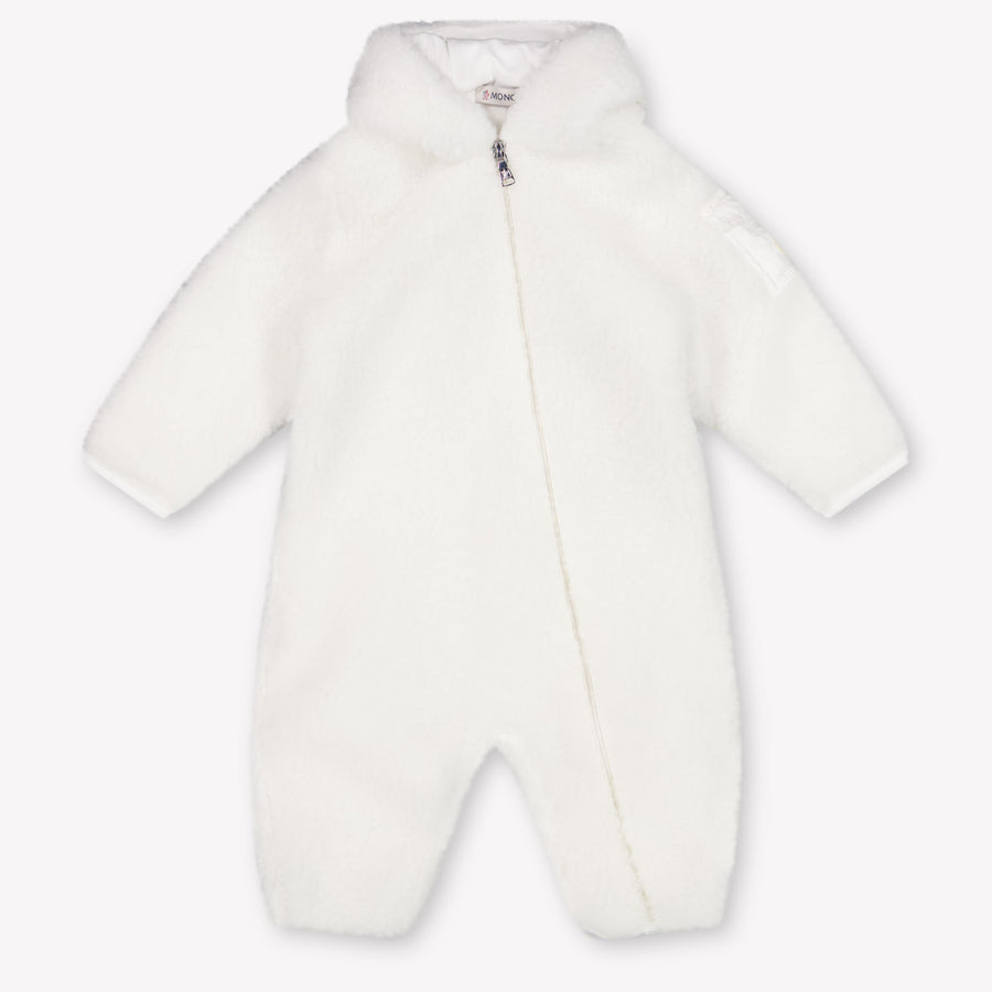 Moncler Baby Unisex Romper in Off-White