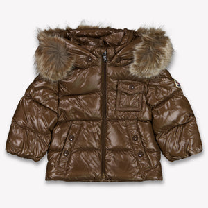 Moncler K2 Baby Unisex Winter Jacket in Dark Brown