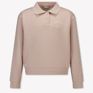 Moncler Kinder Meisjes Trui In Licht Roze