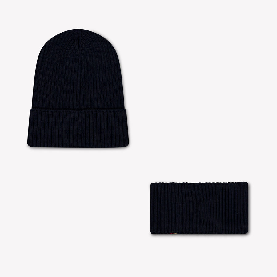 Moncler Kids Boys Hat In Navy