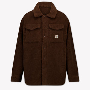 Moncler Kinder Unisex Vest In Donker Bruin