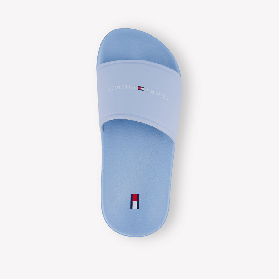 Tommy Hilfiger Unisex Slippers In Licht Blauw