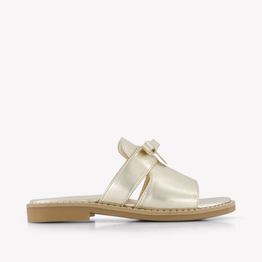 Tommy Hilfiger Girls Flipflops In Gold