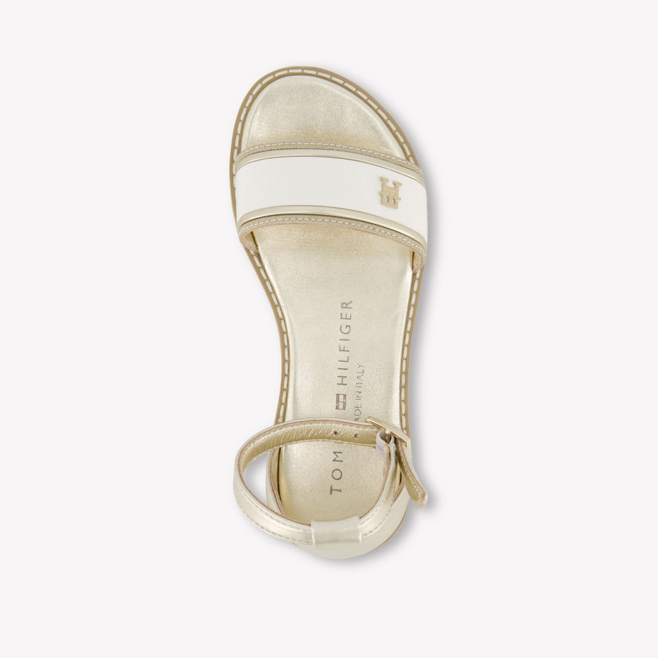 Tommy Hilfiger Girls Sandals In Gold