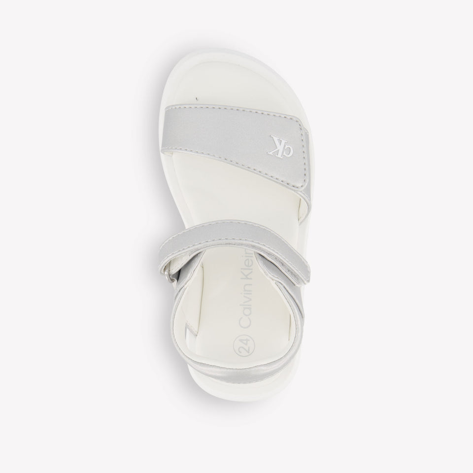 Calvin Klein Meisjes Sandalen In Zilver