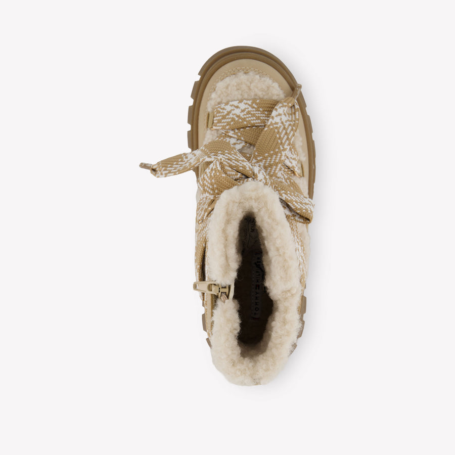 Tommy Hilfiger Kinder Meisjes Snowboots In Beige