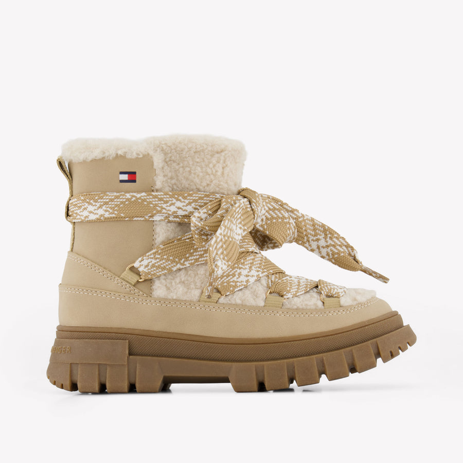 Tommy Hilfiger Kids Girls Snow boots In Beige