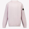 Stone Island Kids Boys Sweater In Light Pink