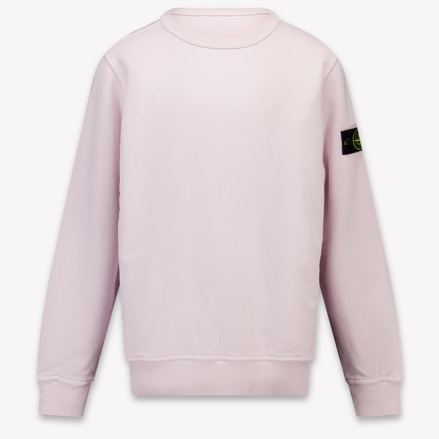 Stone Island Kids Boys Sweater In Light Pink