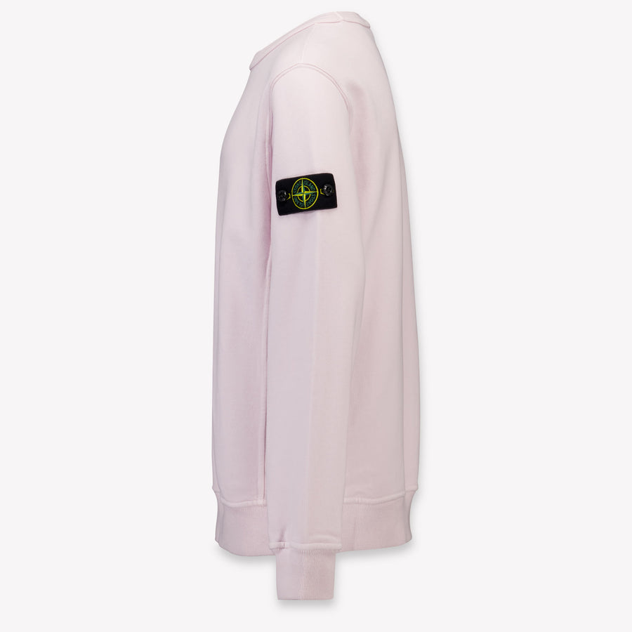 Stone Island Kids Boys Sweater In Light Pink