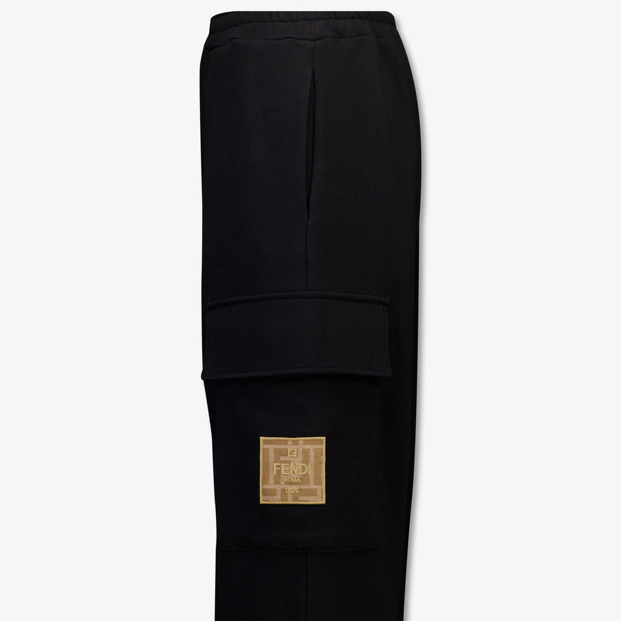 Fendi Kids Boys Pants In Black