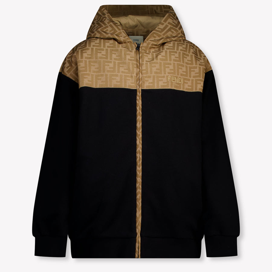 Fendi Boys Cardigan in Black