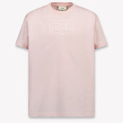 Fendi Kids Unisex T-Shirt In Pink