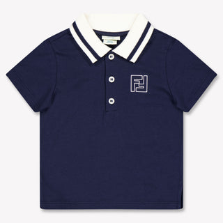 Fendi Baby Boys Polo In Navy