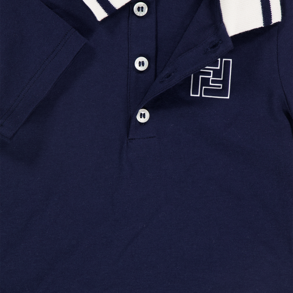 Fendi Baby Jongens Polo In Navy