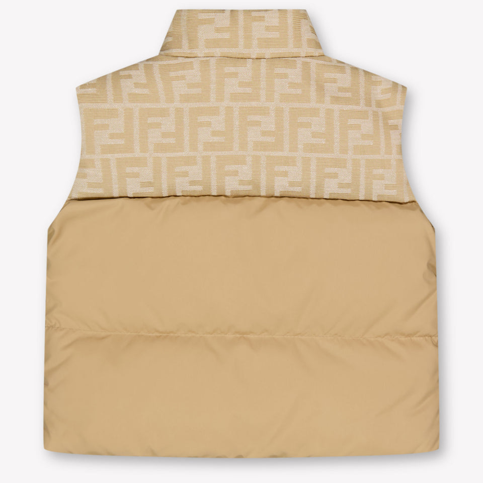 Fendi Baby Jongens Bodywarmer In Beige