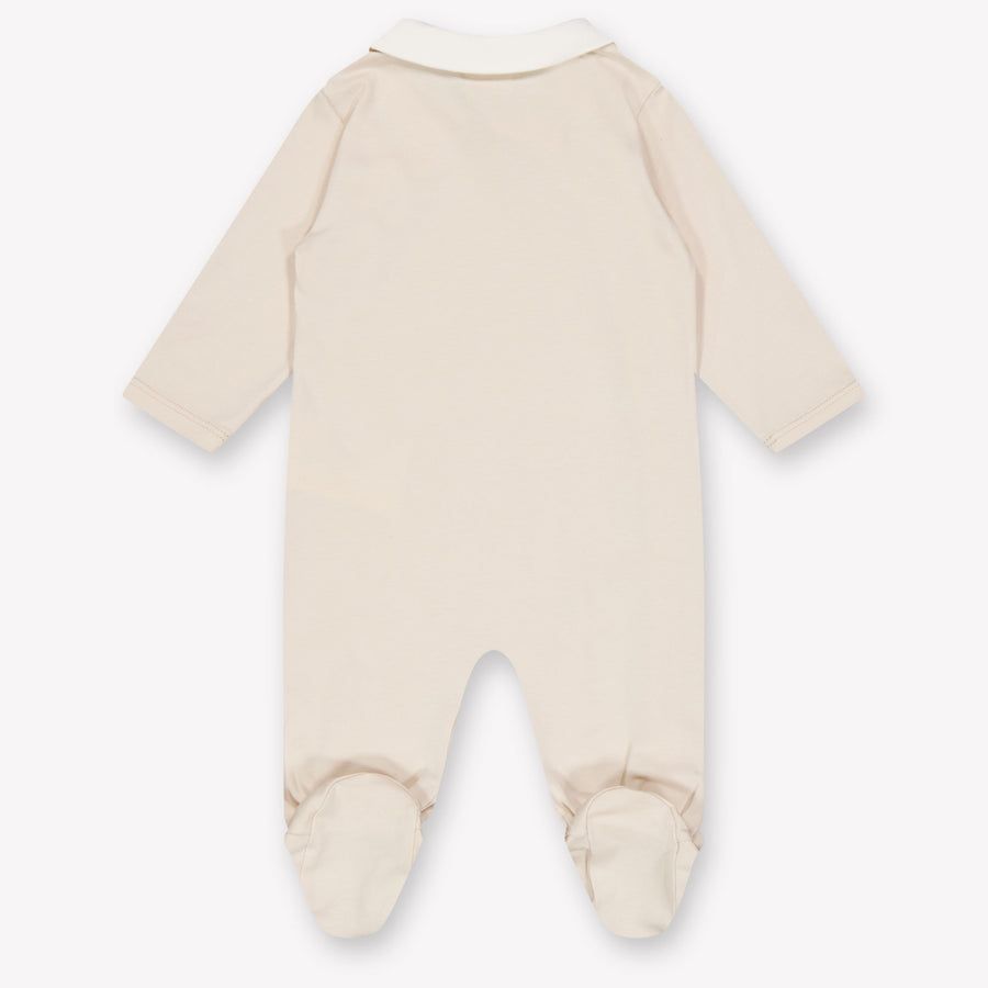 Fendi Baby Unisex Playsuit In Beige
