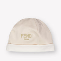 Fendi Baby Unisex Playsuit In Beige