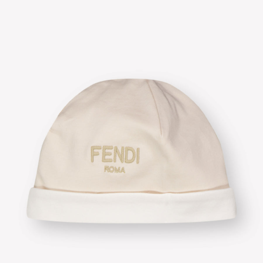 Fendi Baby Unisex Playsuit In Beige