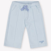 Fendi Baby Unisex Pants In Light Blue