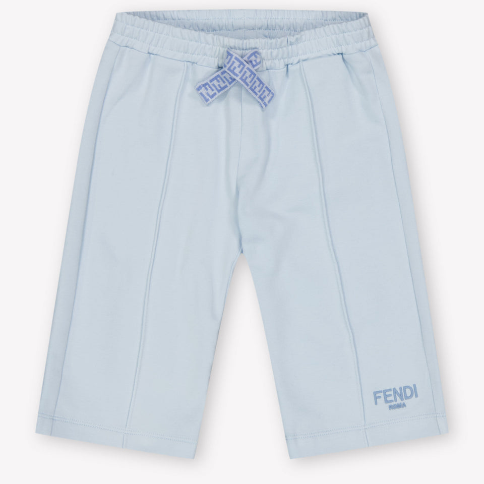 Fendi Baby Unisex Pants In Light Blue
