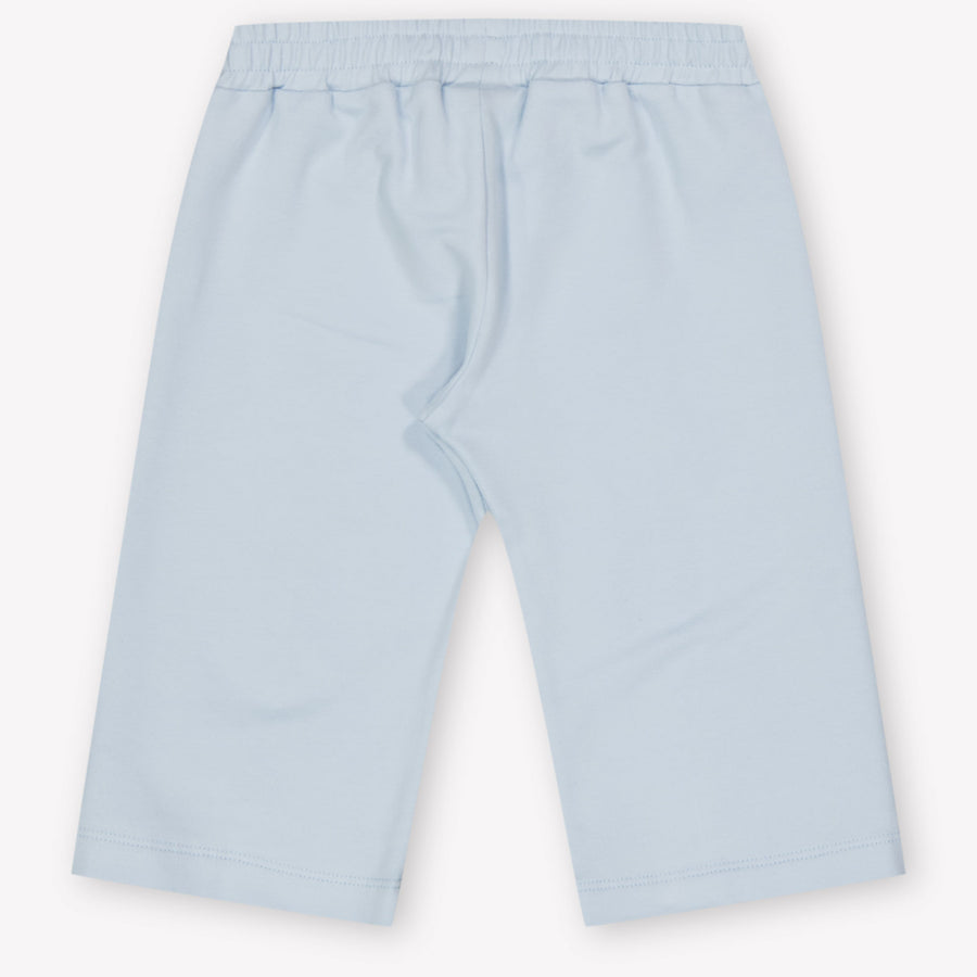 Fendi Baby Unisex Pants In Light Blue