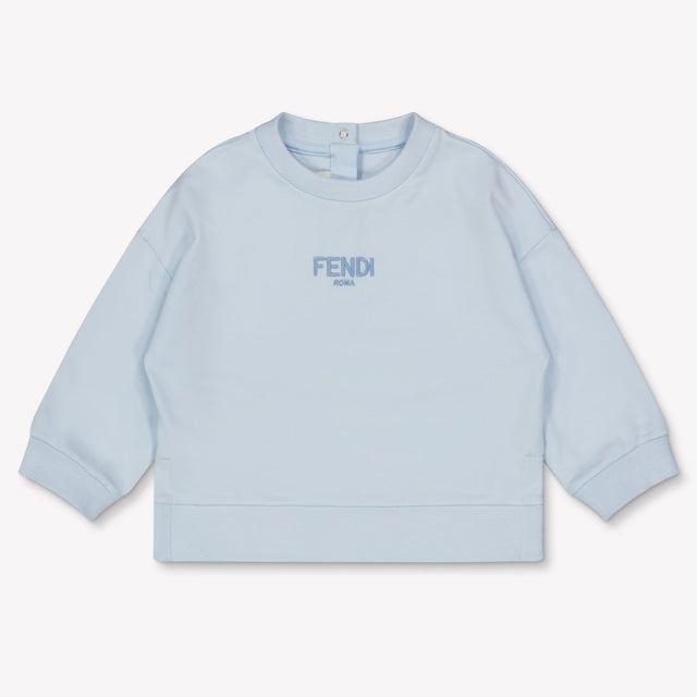 Fendi Baby Unisex Sweater In Light Blue