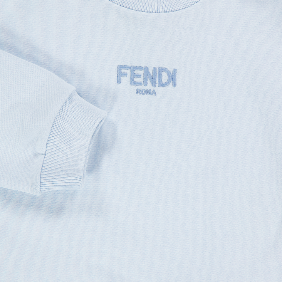 Fendi Baby Unisex Trui In Licht Blauw
